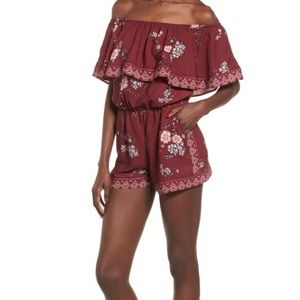 Socialite | Ruffle Off the Shoulder Romper
